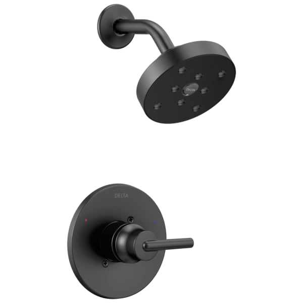 Delta Trinsic Monitor 14 Series H2Okinetic Shower Trim Matte Black T14259-BL - main